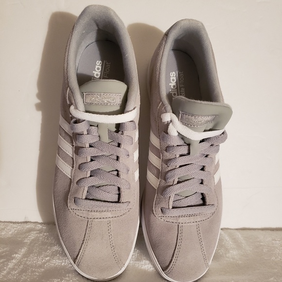 adidas Shoes - NWT Adidas Womens Courtset Gray Suede Sneakers